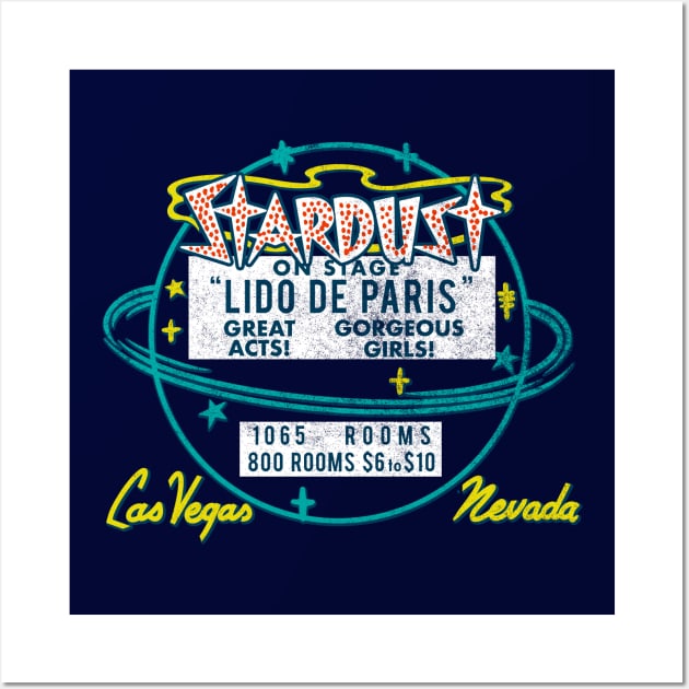 Retro Vintage Stardust Resort and Casino Las Vegas Wall Art by StudioPM71